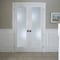 Codel Doors 36" x 96" Primed 1-Lite Interior French Slab Door with Clear Tempered Glass 3080pri1501NPCLET - alternate 1